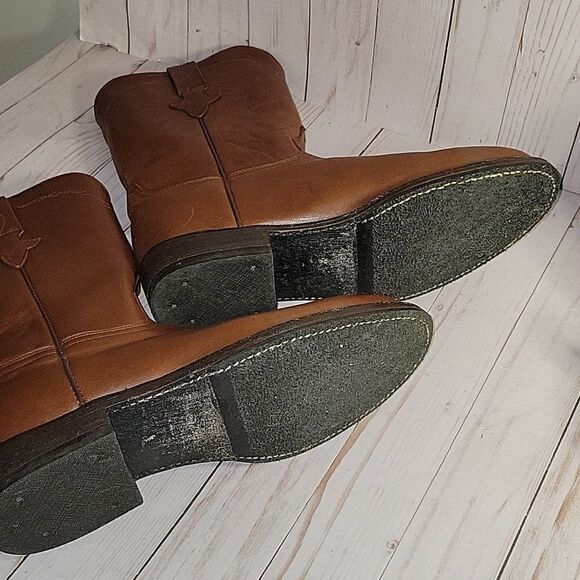 Atomic 79 Nutted Men's 9" Super Roper Calf Boots Waxy Retanned Leather Mens 11 D - Picture 9 of 14